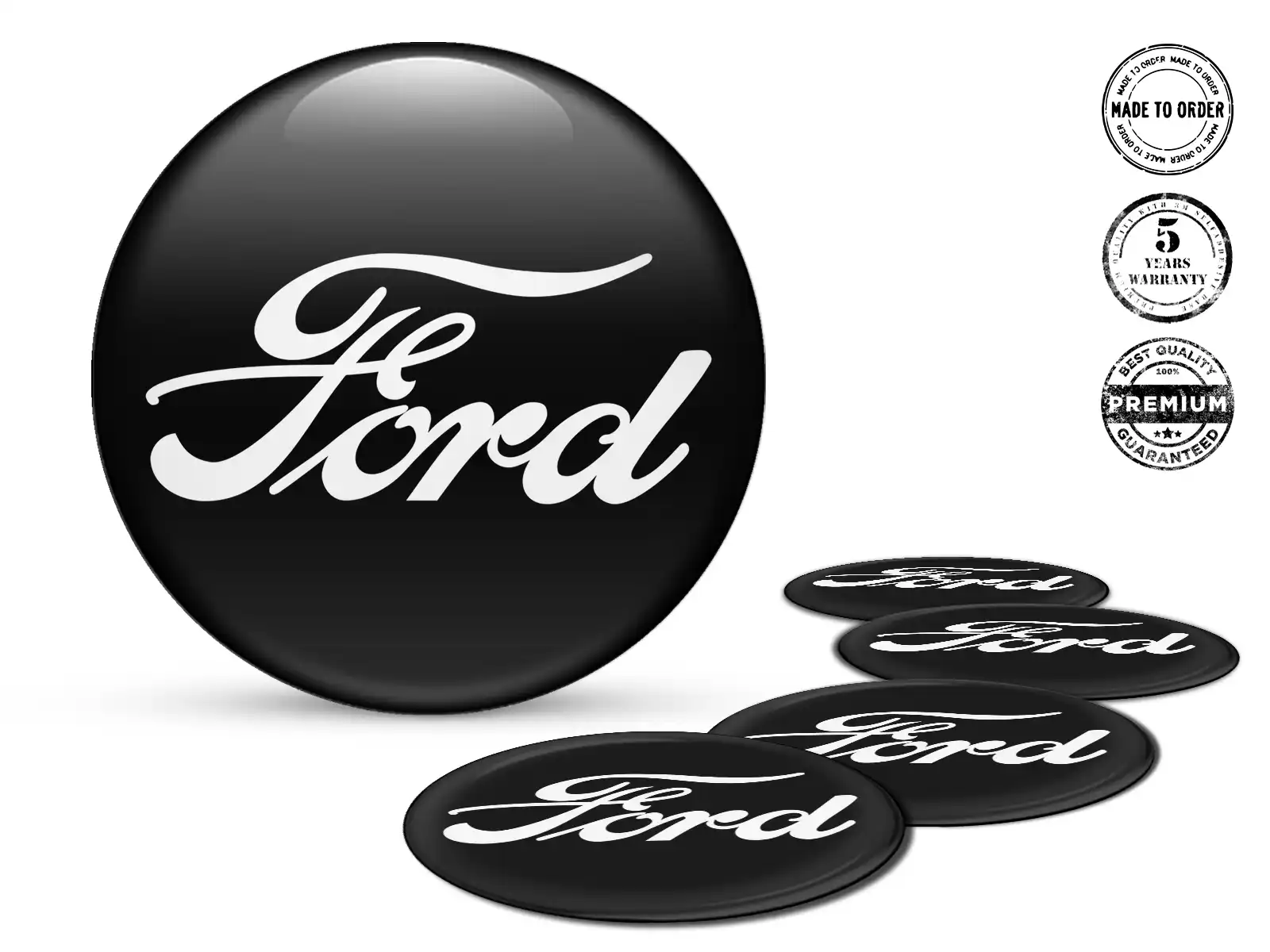 Ford Radaufkleber Ausgabe Luxusgewölbte Logos